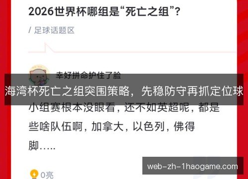 海湾杯死亡之组突围策略，先稳防守再抓定位球